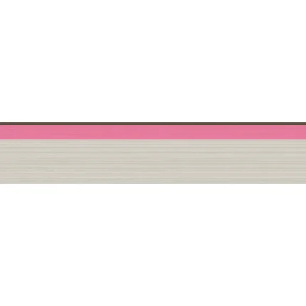 Jaspe Border wallpaper in Charcoal/pink by Cole & Son