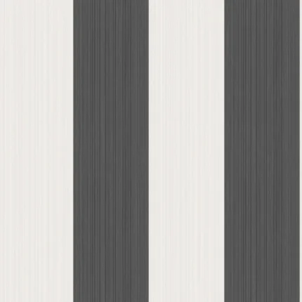 Jaspe Stripe wallpaper in Black and White by Cole & Son