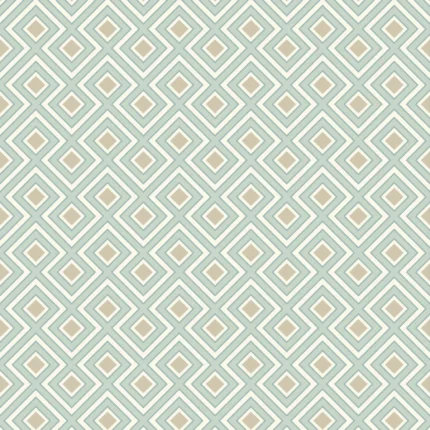 La Fiorentina Small wallpaper in Aqua by G P & J Baker, geometric pattern