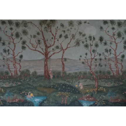 Lantern Parade wallpaper in Midsummer by Kravet Couture, animal/insects pattern