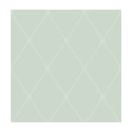 Large Georgian Rope Trellis wallpaper in Duck Egg by Cole & Son, diamond pattern