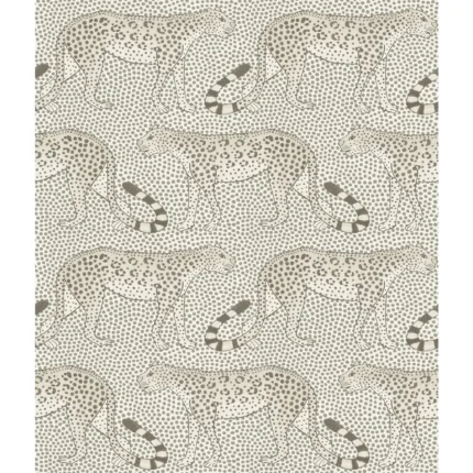 Leopard Walk wallpaper in Black and White by Cole & Son
