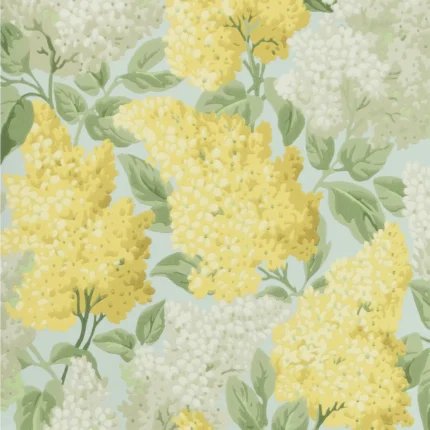 Lilac wallpaper in Lemon/olive/prm Blue by Cole & Son