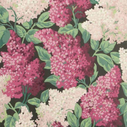 Lilac wallpaper in Magenta/blush/charco by Cole & Son