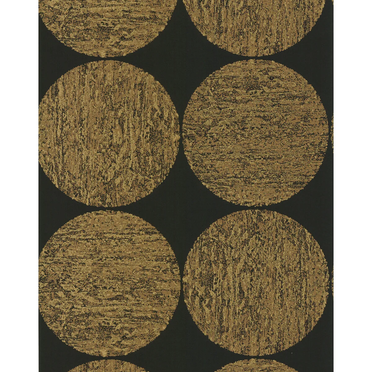 Luna wallpaper in Gold/onyx by Cole & Son, dots pattern
