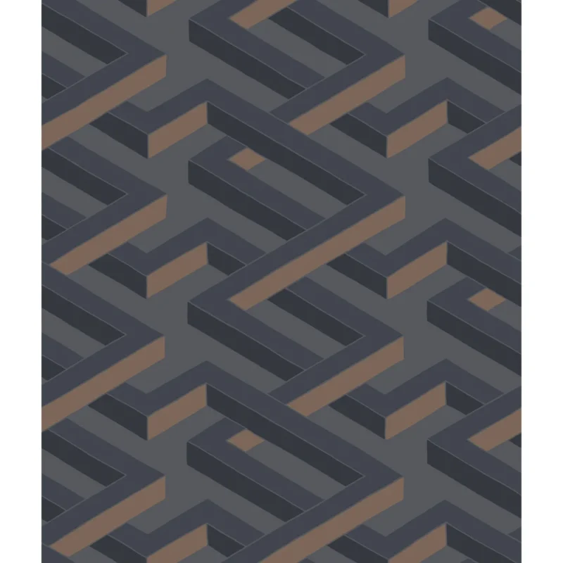 Luxor wallpaper in Charcoal by Cole & Son