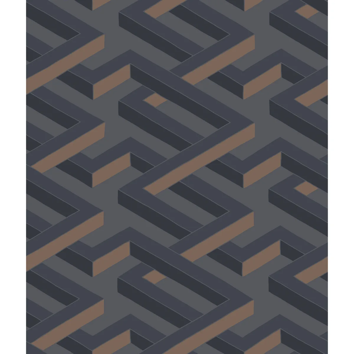 Luxor wallpaper in Charcoal by Cole & Son