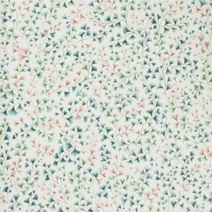 Maidenhair wallpaper in Petrol/blush/m by Cole & Son