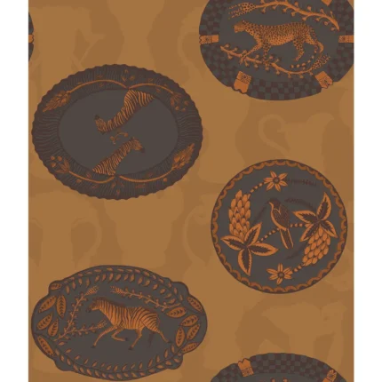 Matrinah wallpaper in Ochre by Cole & Son