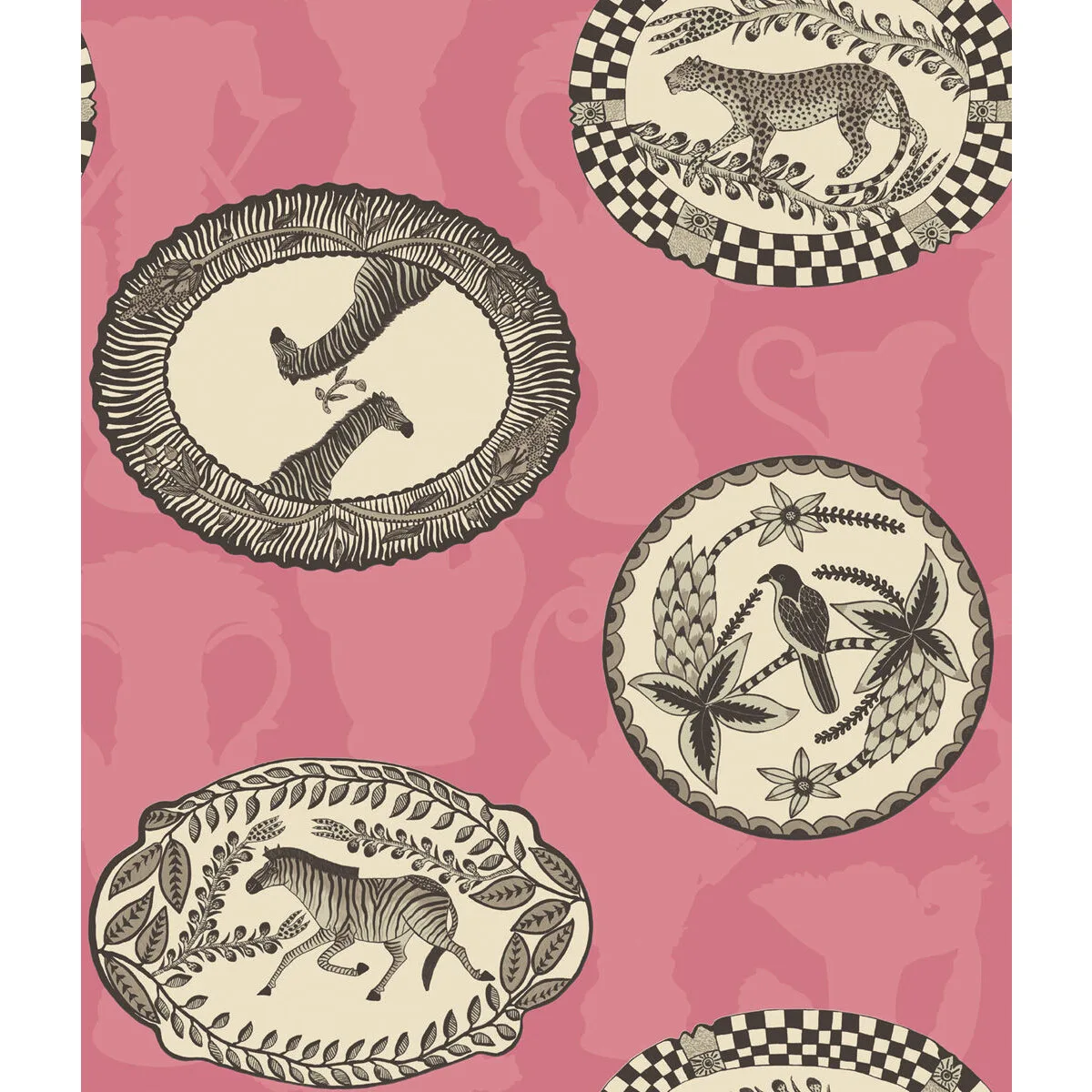 Matrinah wallpaper in Pink by Cole & Son