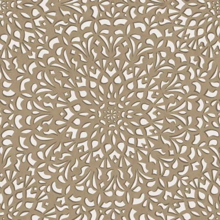 Medina wallpaper in Gilver and Parchment by Cole & Son