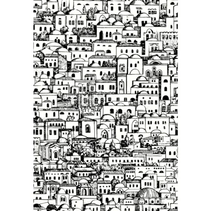 Mediterranea wallpaper in White/black by Cole & Son