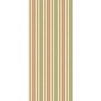 Melbourne Stripe wallpaper in Soft Red/green by G P & J Baker, stripes pattern
