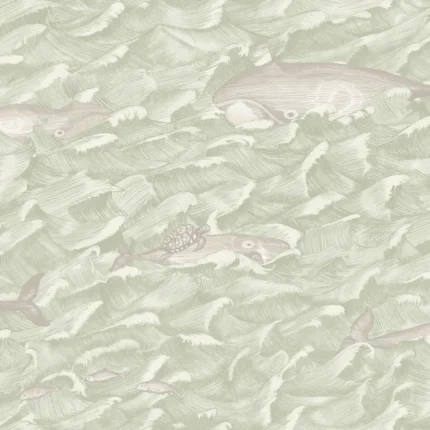 Melville wallpaper in Green by Cole & Son