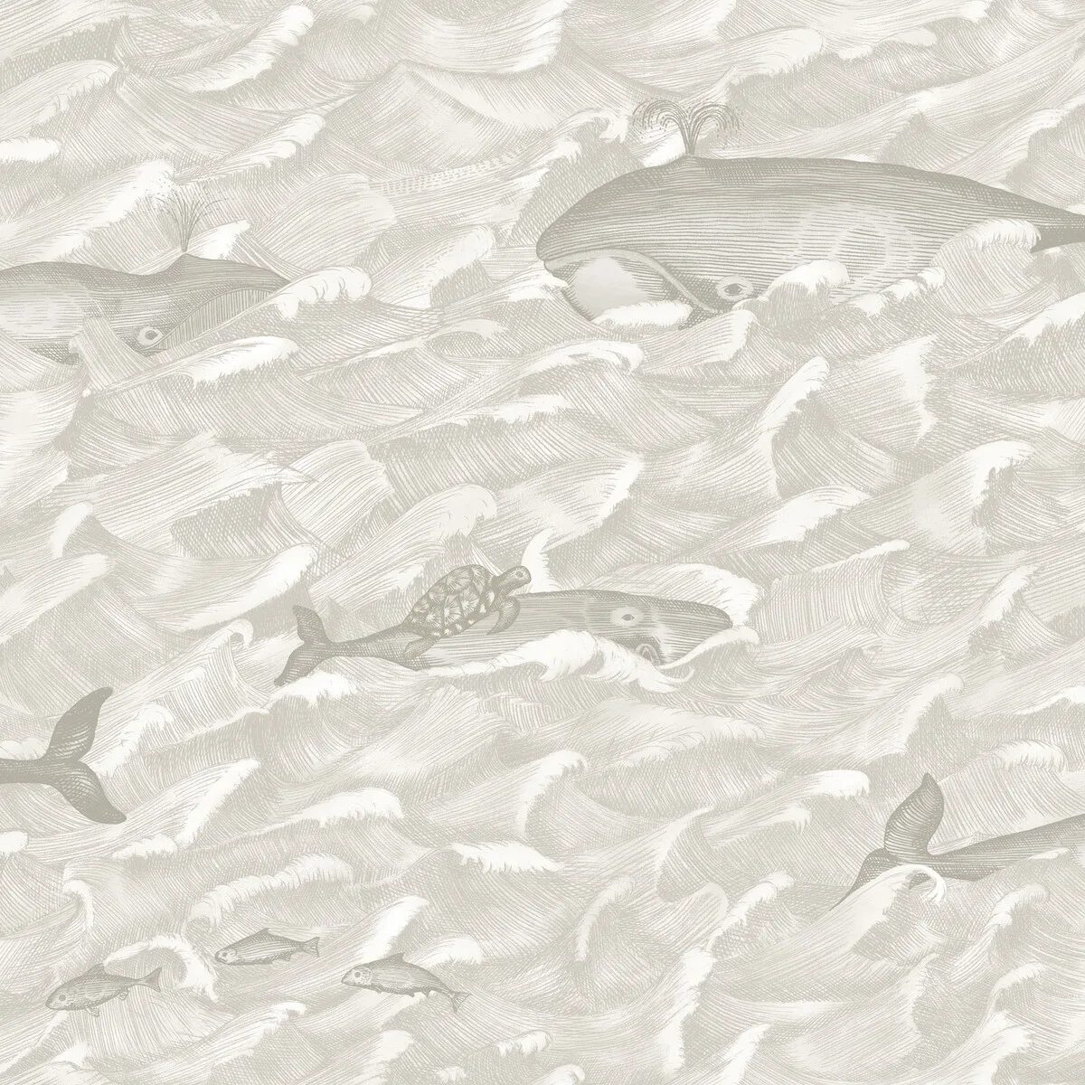 Melville Neutral Wallpaper - Whimsical Collection by Cole & Son - Shop Safe in Houston Wallpapering Melville wallpaper in Neutral by Cole & Son