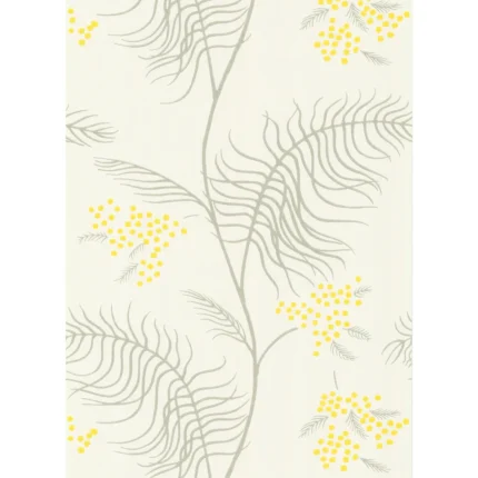 Mimosa wallpaper in White by Cole & Son, botanical & floral pattern