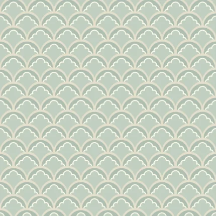 Mount Temple Small wallpaper in Aqua by G P & J Baker