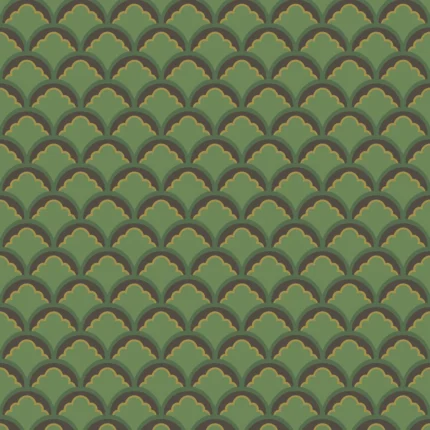 Mount Temple Small wallpaper in Emerald by G P & J Baker