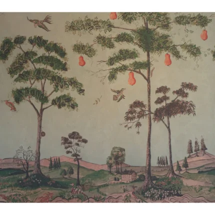 Mythical Land wallpaper in Summerstorm by Kravet Couture, animal/insects pattern