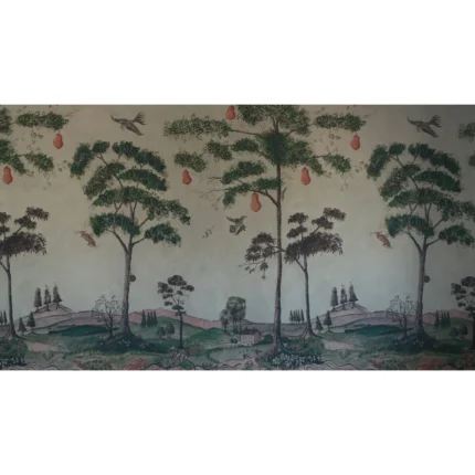 Mythical Land wallpaper in Vellum by Kravet Couture, animal/insects pattern