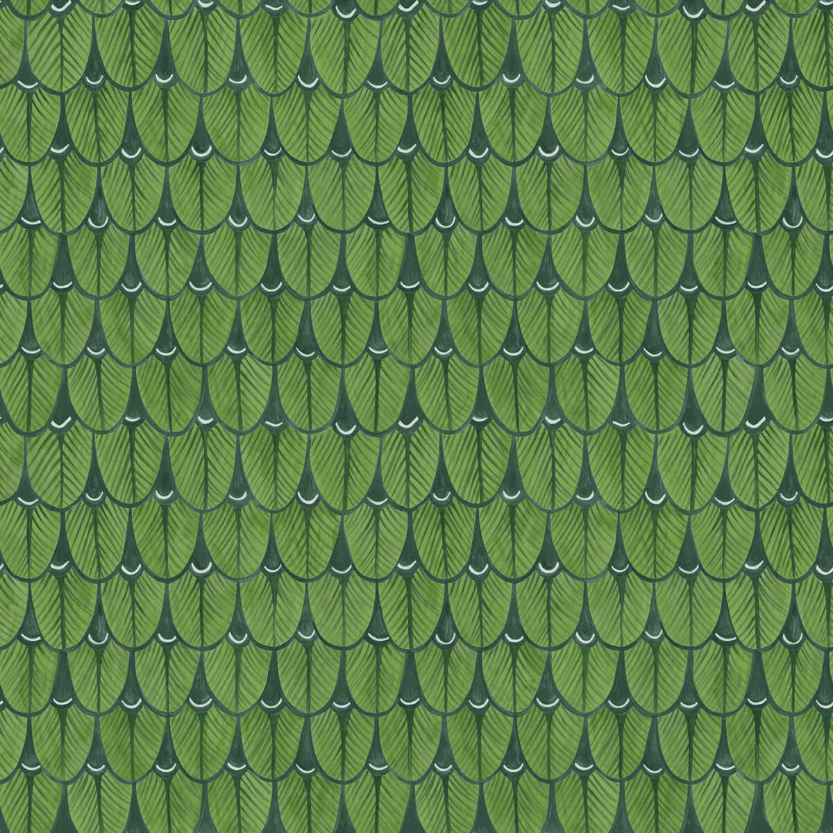 Narina wallpaper in Leaf Green by Cole & Son