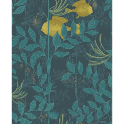Nautilus wallpaper in Dark Blue by Cole & Son