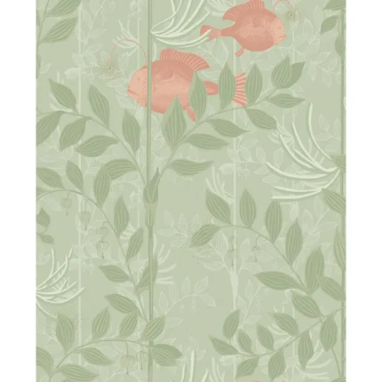Nautilus wallpaper in Soft Green by Cole & Son