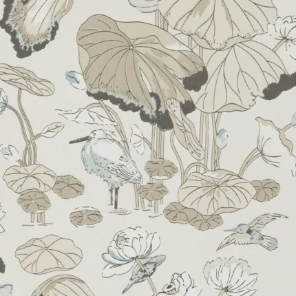 Nympheus wallpaper in Linen by G P & J Baker, animal/insects pattern