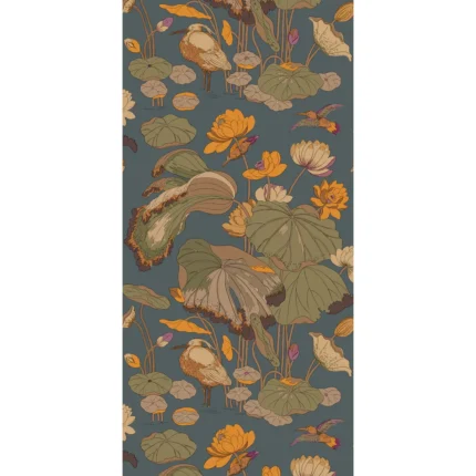 Nympheus wallpaper in Sunset by G P & J Baker, botanical & floral pattern