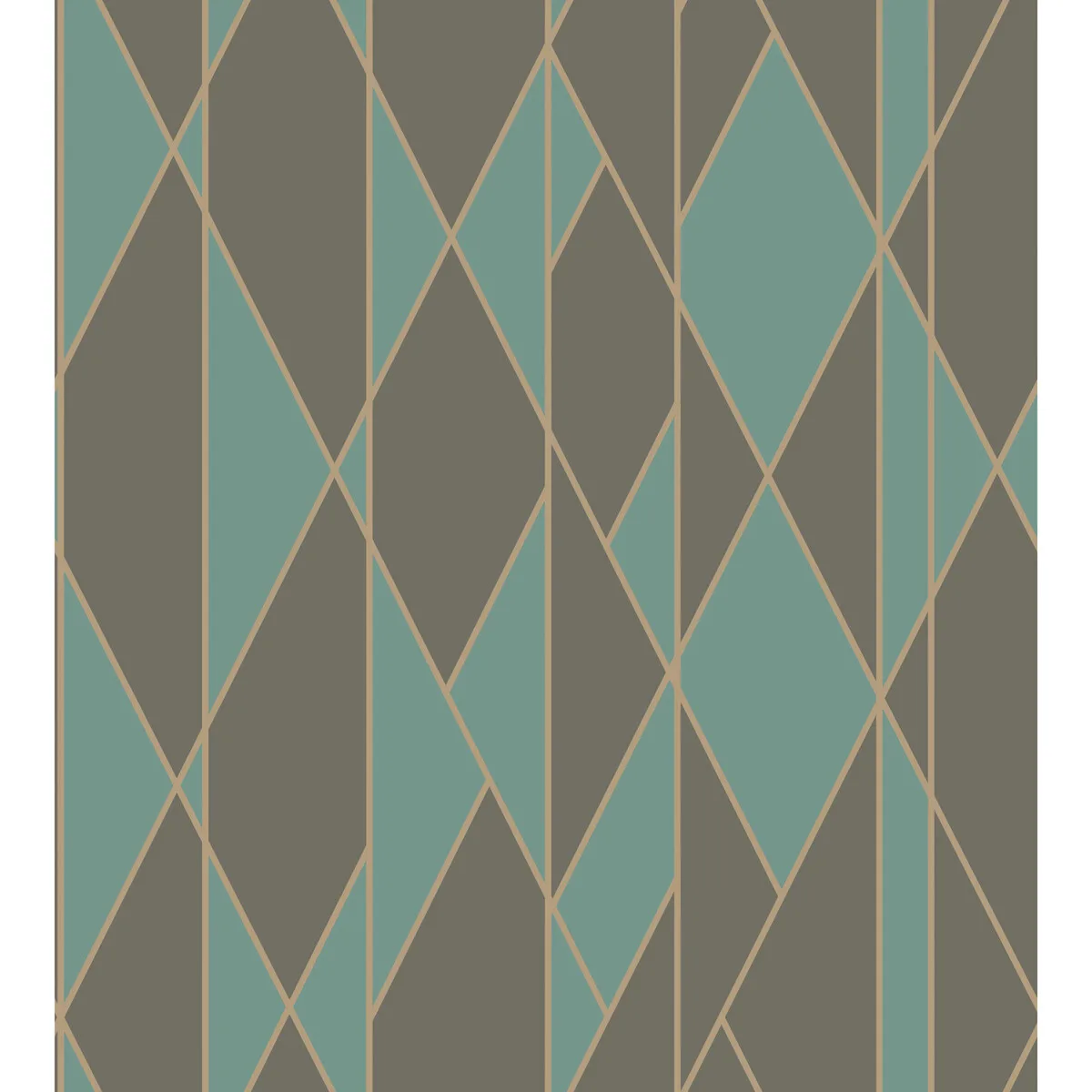 Oblique Wp Teal and Black Wallpaper - Geometric Ii Collection by Cole & Son - Shop Safe in Houston Wallpapering Oblique Wp wallpaper in Teal and Black by Cole & Son