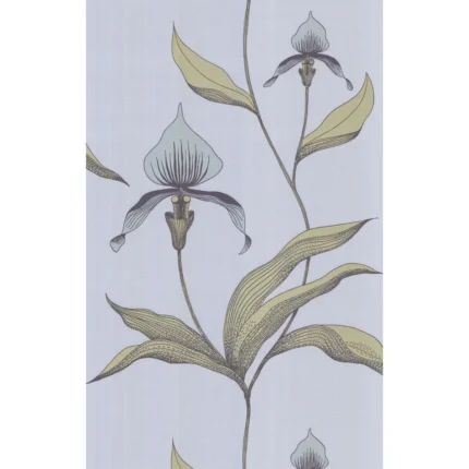 Orchid wallpaper in Blue Gr by Cole & Son, botanical & floral pattern