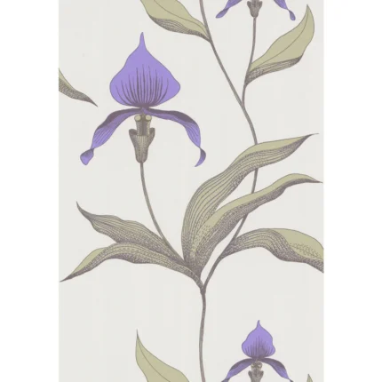 Orchid wallpaper in White/m by Cole & Son, botanical & floral pattern