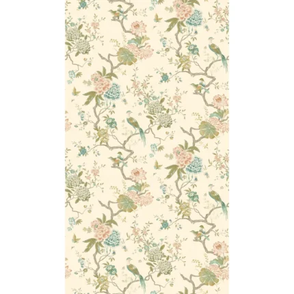 Oriental Bird wallpaper in Antique by G P & J Baker, botanical & floral pattern