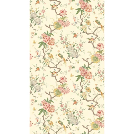 Oriental Bird wallpaper in Blossom by G P & J Baker, botanical & floral pattern
