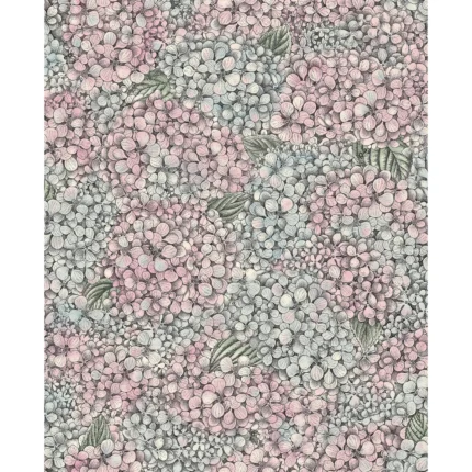 Ortensia wallpaper in Pink and Blue by Cole & Son, botanical & floral pattern