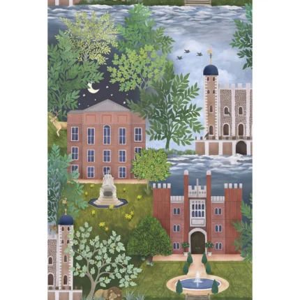Palace Tales wallpaper in Terracotta by Cole & Son
