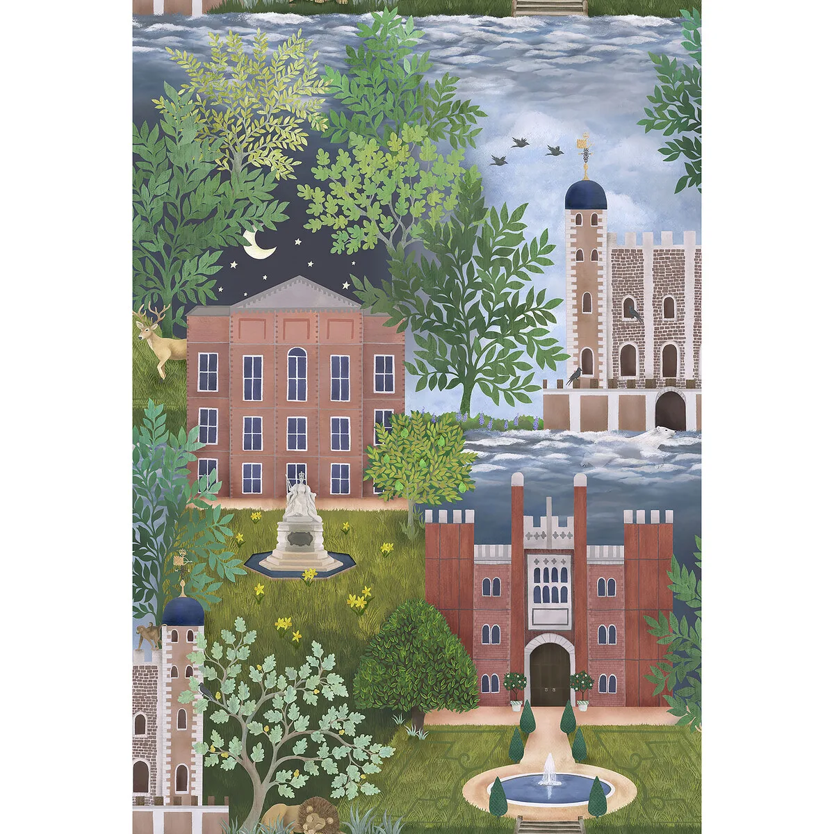 Palace Tales wallpaper in Terracotta by Cole & Son