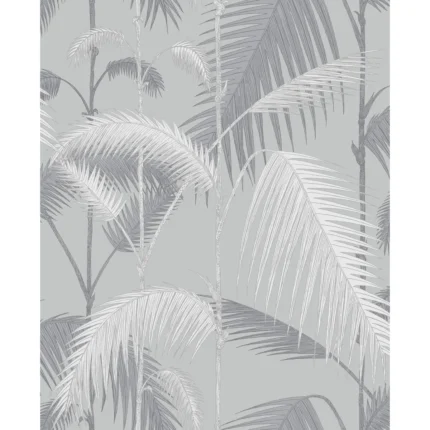 Palm Jungle wallpaper in Lilac and Grey by Cole & Son, botanical & floral pattern