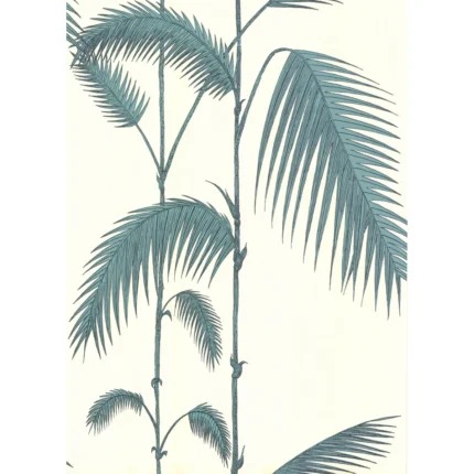 Palm Leaves wallpaper in White/g by Cole & Son, botanical & floral pattern