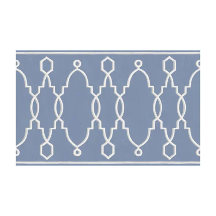 Parterre Border wallpaper in Cobalt Blue by Cole & Son