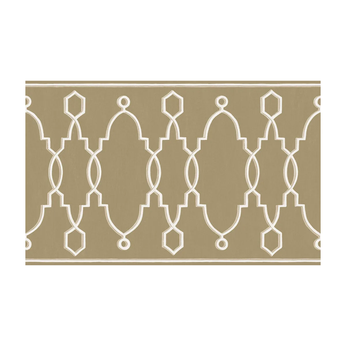 Parterre Border wallpaper in Gold by Cole & Son
