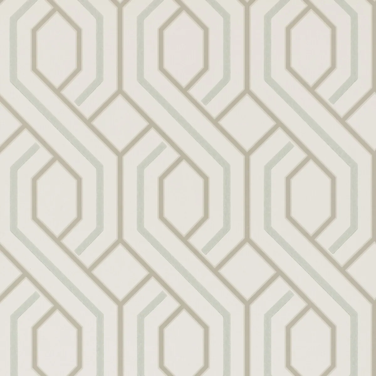 Parterre wallpaper in Soft Blue by G P & J Baker, modern pattern
