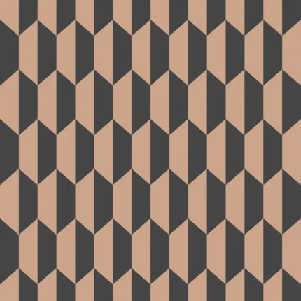 Petite Tile wallpaper in Charcoal/bronze by Cole & Son, modern pattern