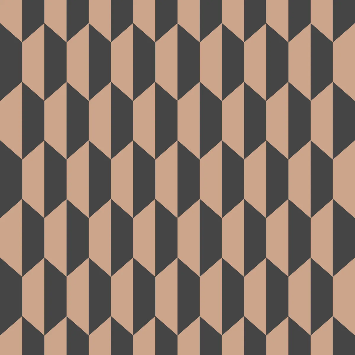 Petite Tile wallpaper in Charcoal/bronze by Cole & Son, modern pattern