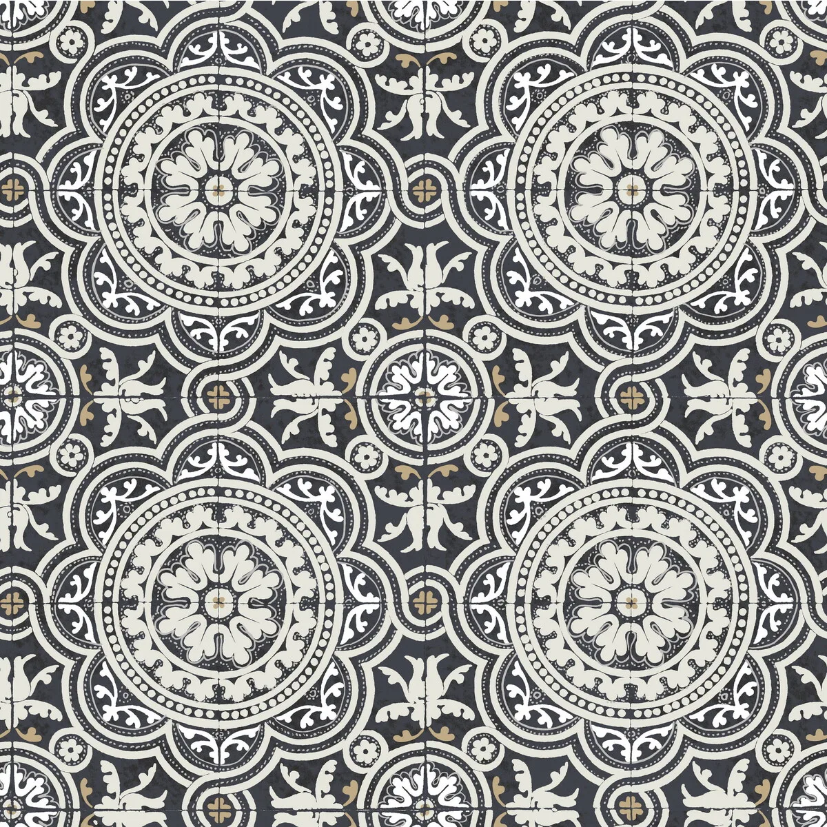 Piccadilly wallpaper in Black and White by Cole & Son