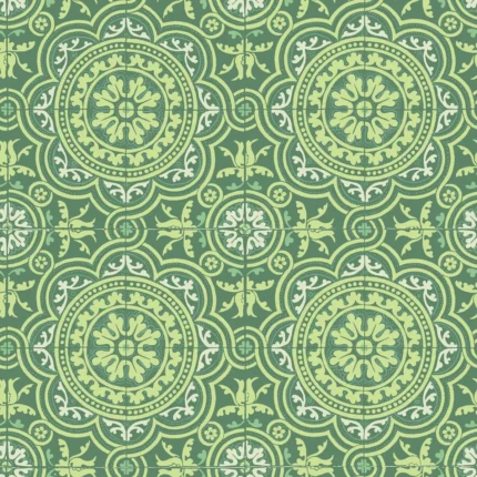 Piccadilly wallpaper in Leaf Green and Mint On Forest by Cole & Son, geometric pattern