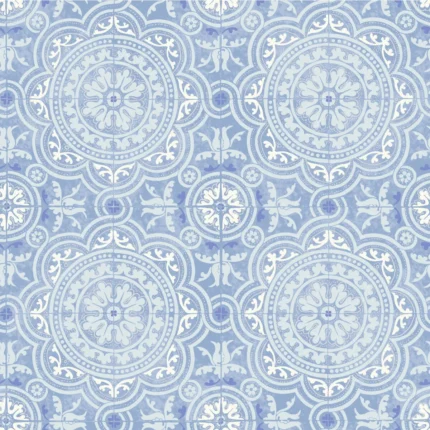 Piccadilly wallpaper in Soft Blue by Cole & Son