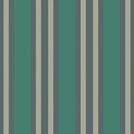 Polo Stripe wallpaper in Teal/gilver by Cole & Son