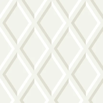 Pompeian wallpaper in White by Cole & Son, diamond pattern
