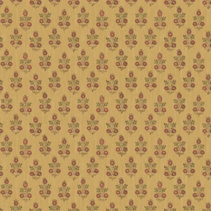 Poppy Sprig wallpaper in Ochre by G P & J Baker, botanical & floral pattern